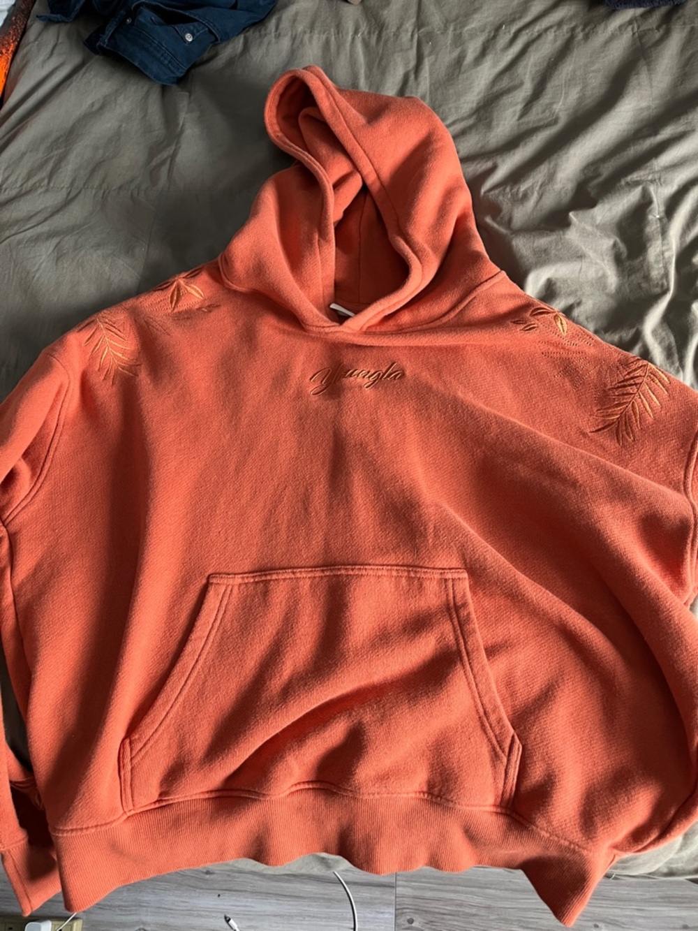 YoungLA Coral Embroidered Crewneck Hoodie